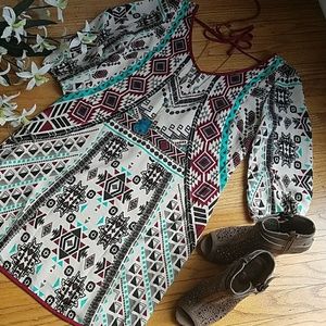 Navajo Print Dress